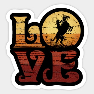 Western Rodeo Riding, Equestrian Horse Lover Sticker